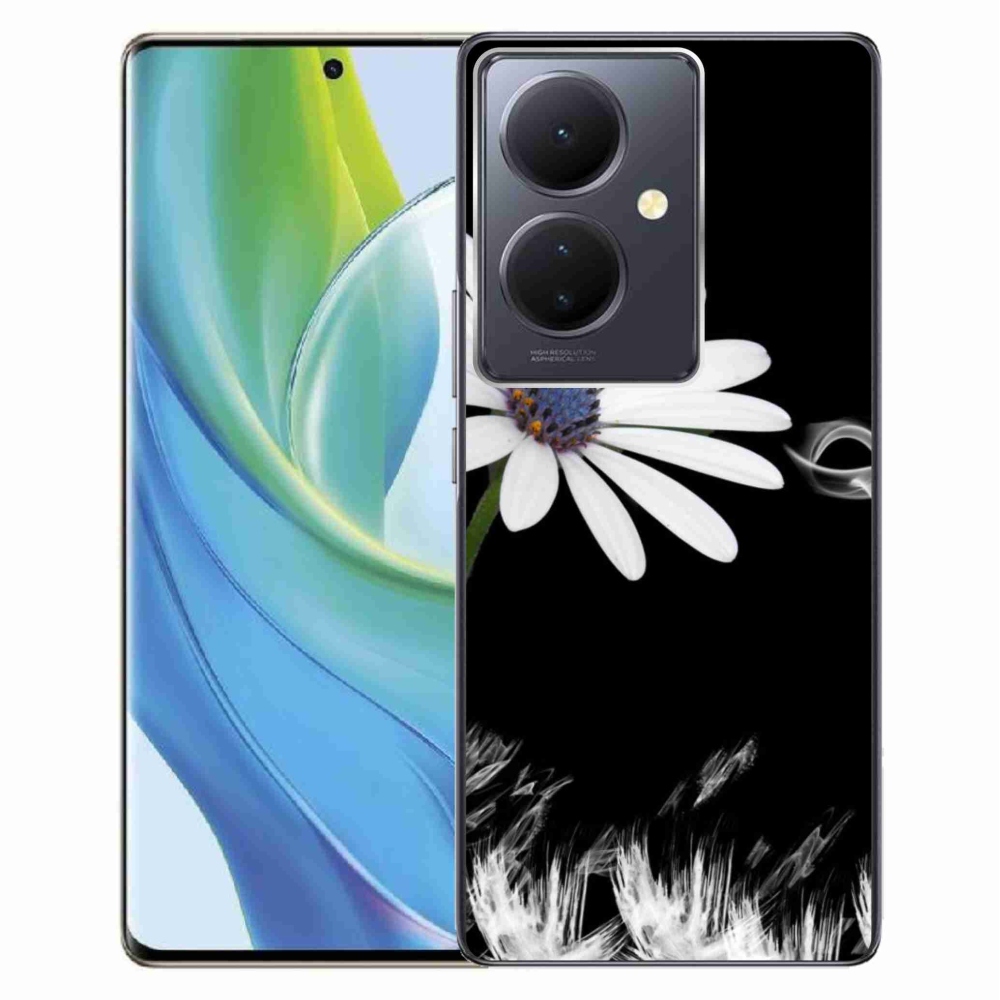 Gelový kryt mmCase na Vivo V29 Lite 5G - bílá květina