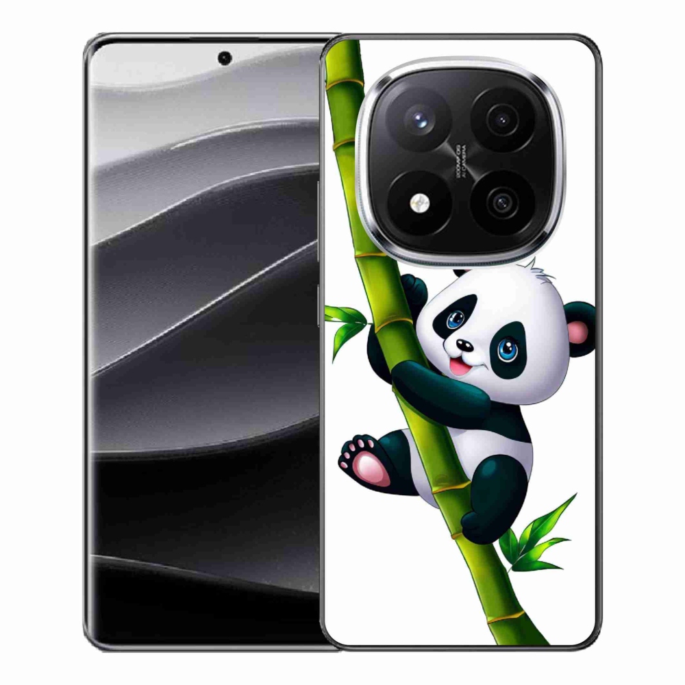 Gelový kryt mmCase na Xiaomi Redmi Note 14 Pro+ 5G - panda na bambusu