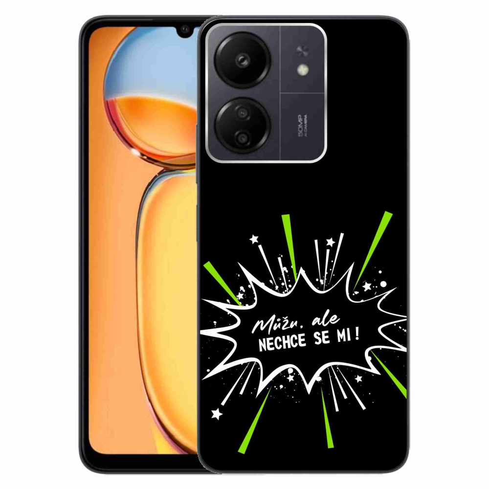 Gelový kryt mmCase na Xiaomi Poco C65/Redmi 13C - vtipný text 11 černé pozadí