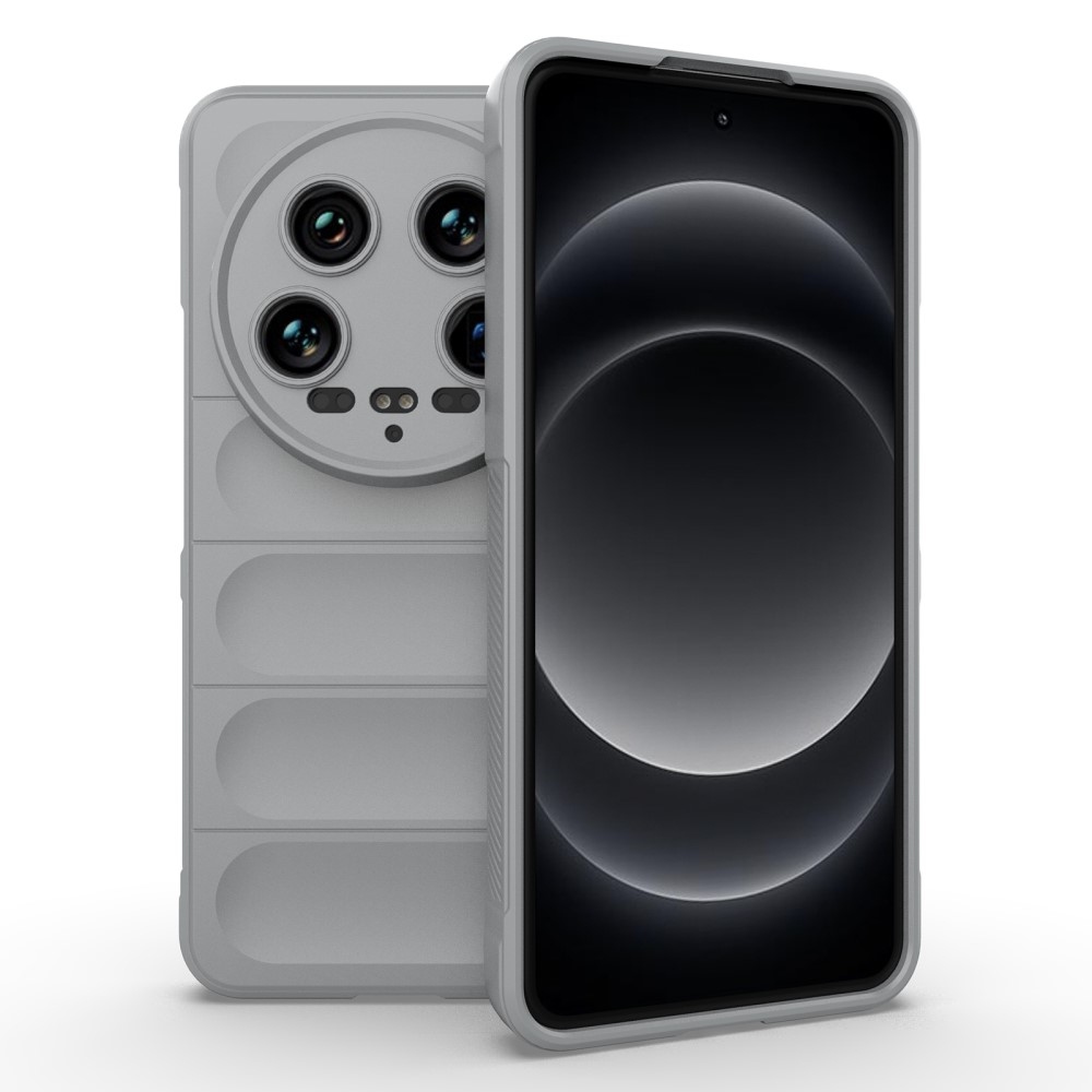 Rugg odolný gelový obal na Xiaomi 14 Ultra - světlešedý
