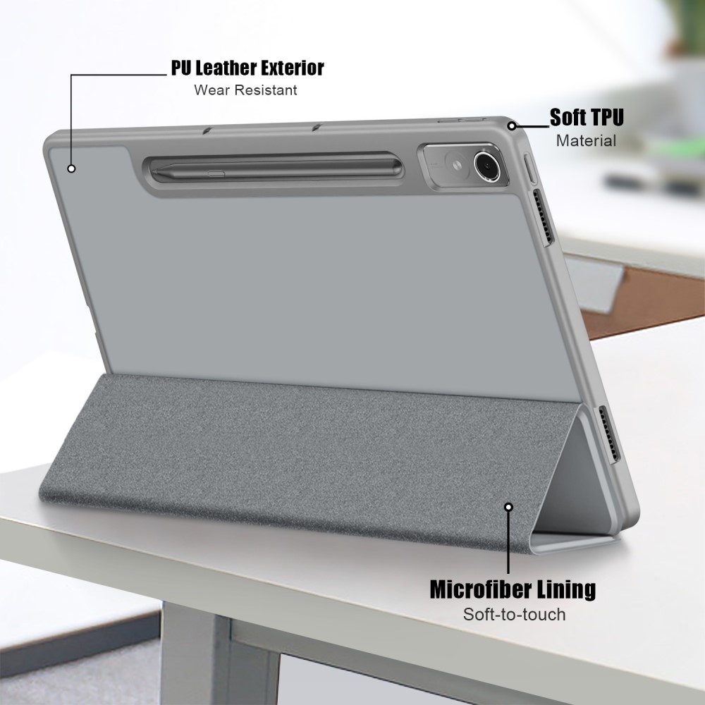 Case chytré zavírací pouzdro na tablet Lenovo Tab P12 - šedé