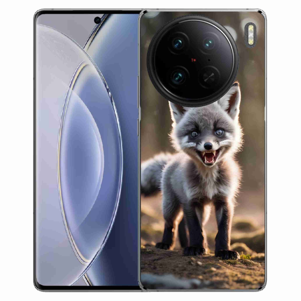 Gelový kryt mmCase na Vivo X90 Pro - rozzuřená liška