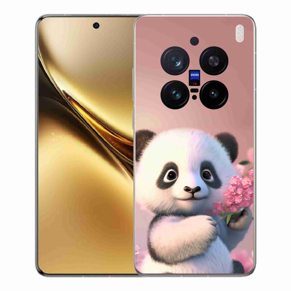 Gelový kryt mmCase na Vivo X200 Pro 5G - roztomilá panda
