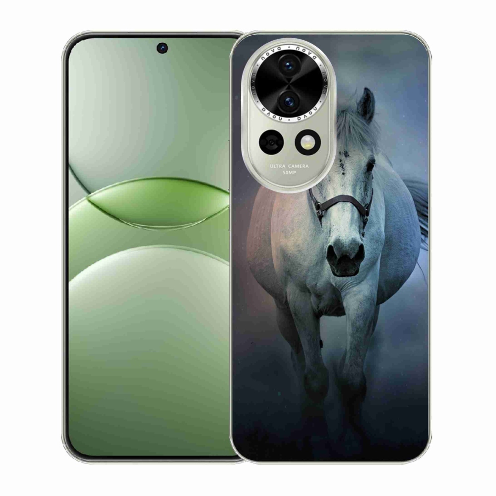 Gelový kryt mmCase na Huawei Nova 13 5G - běžící bílý kůň
