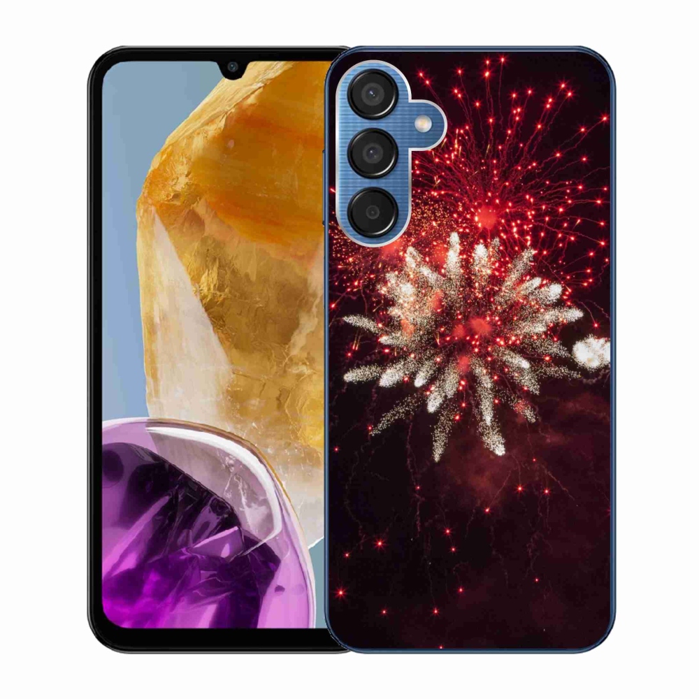 Gelový kryt mmCase na Samsung Galaxy M15 5G - ohňostroj