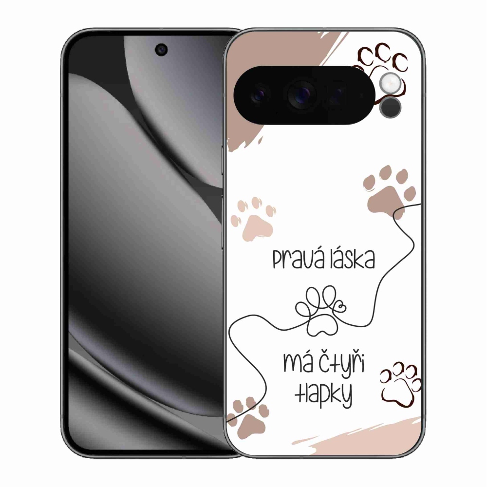 Gelový kryt mmCase na Google Pixel 10 Pro XL - psí motiv 1 bílé pozadí