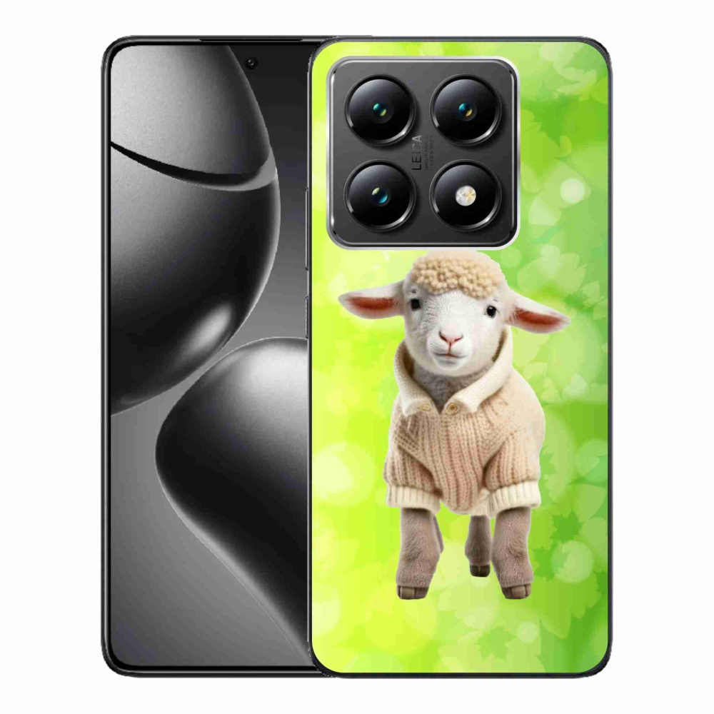 Gelový kryt mmCase na Xiaomi 14T - jehně ve svetru