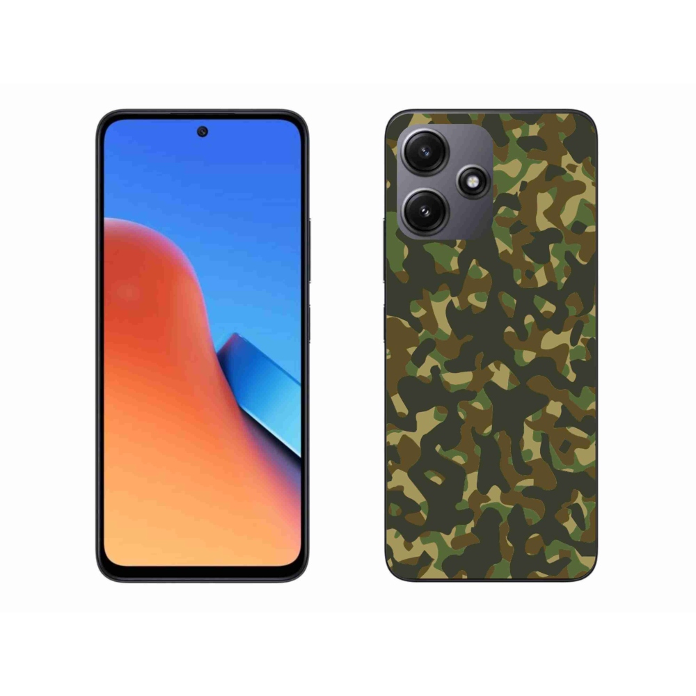 Gelový kryt mmCase na Xiaomi Redmi 12 5G - maskáčový vzor 1