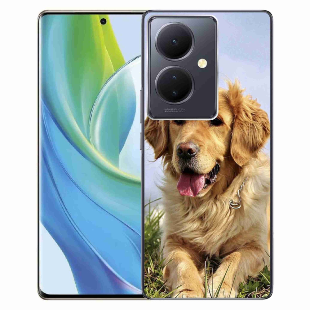 Gelový obal mmCase na Vivo V29 Lite 5G - zlatý retrívr