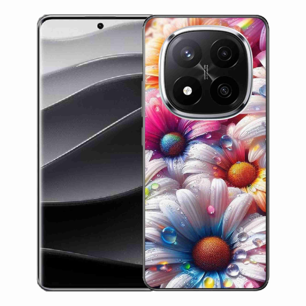 Gelový kryt mmCase na Xiaomi Redmi Note 14 Pro+ 5G - barevné kopretiny
