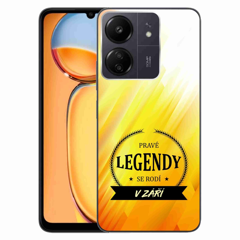 Gelový kryt mmCase na Xiaomi Poco C65/Redmi 13C - legendy v září žluté pozadí