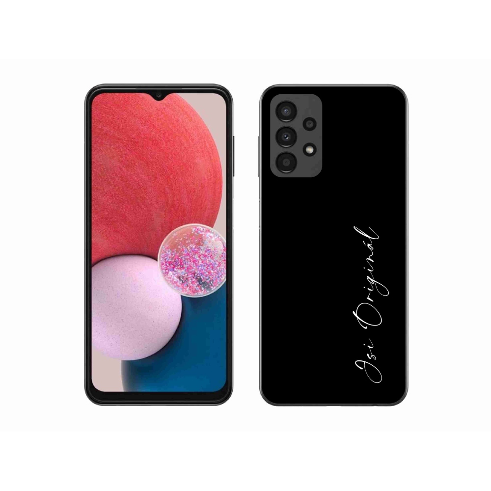 Gelový kryt mmCase na Samsung Galaxy A13 4G - jsi originál černé pozadí