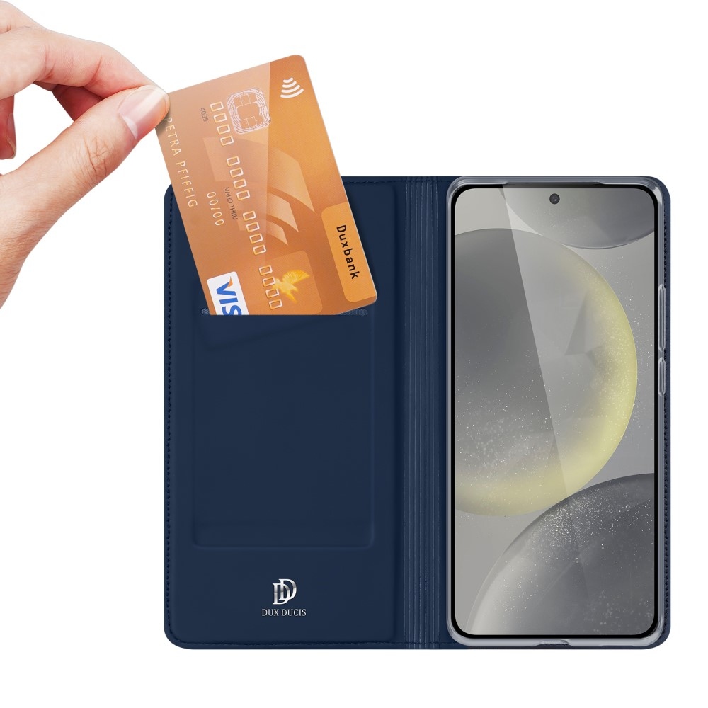 DUX knížkové pouzdro na Samsung Galaxy S24 FE - tmavěmodré