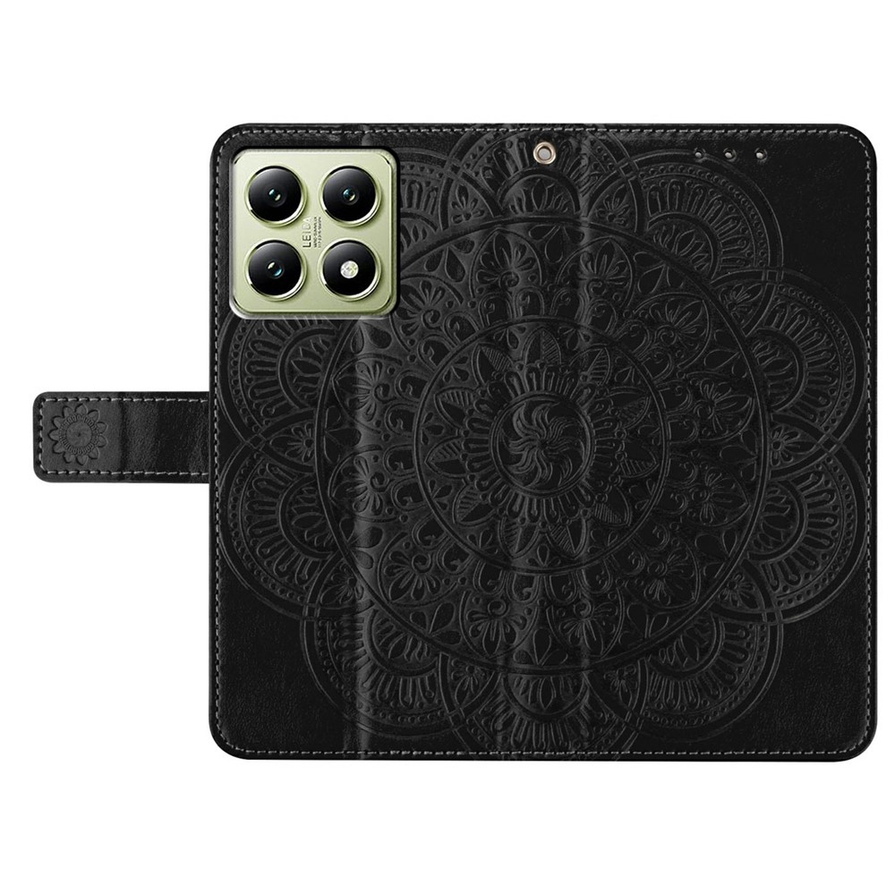 Mandala knížkové pouzdro na Xiaomi 15T Pro - černé