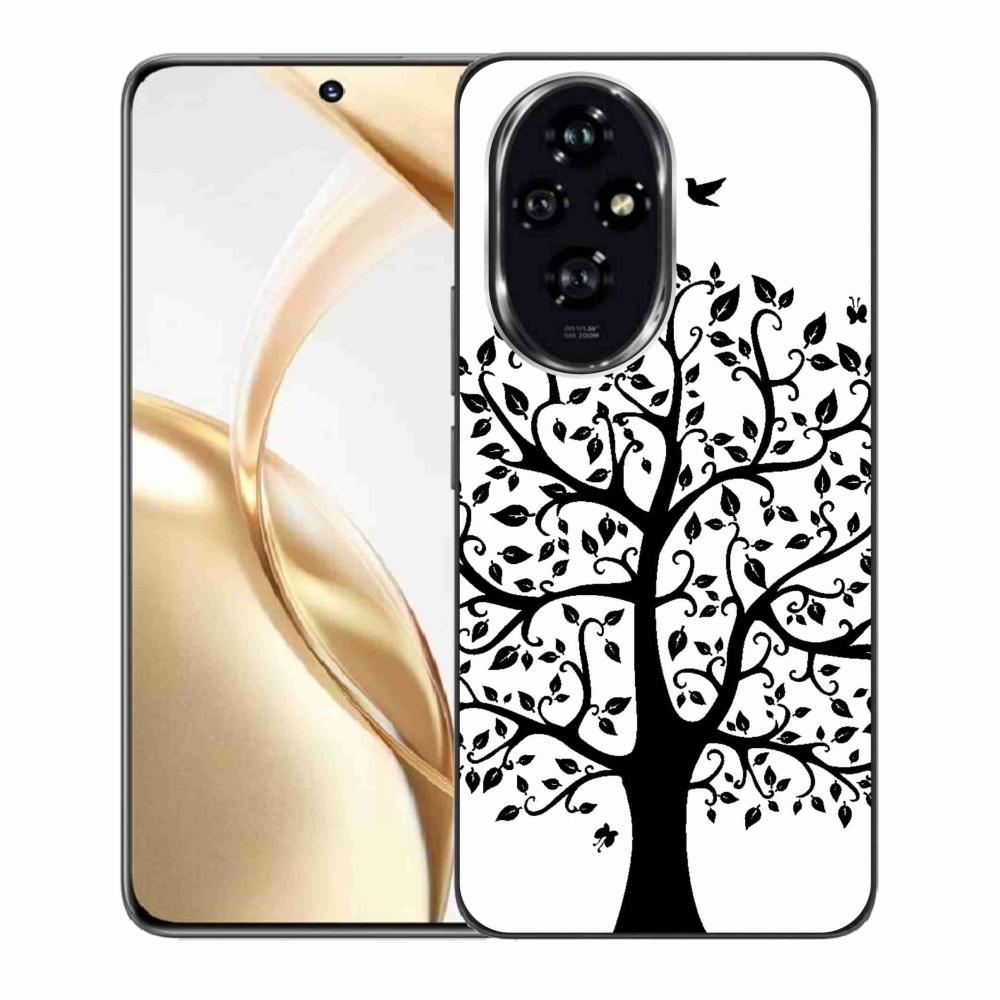 Gelový kryt mmCase na Honor 200 5G - černobílý strom