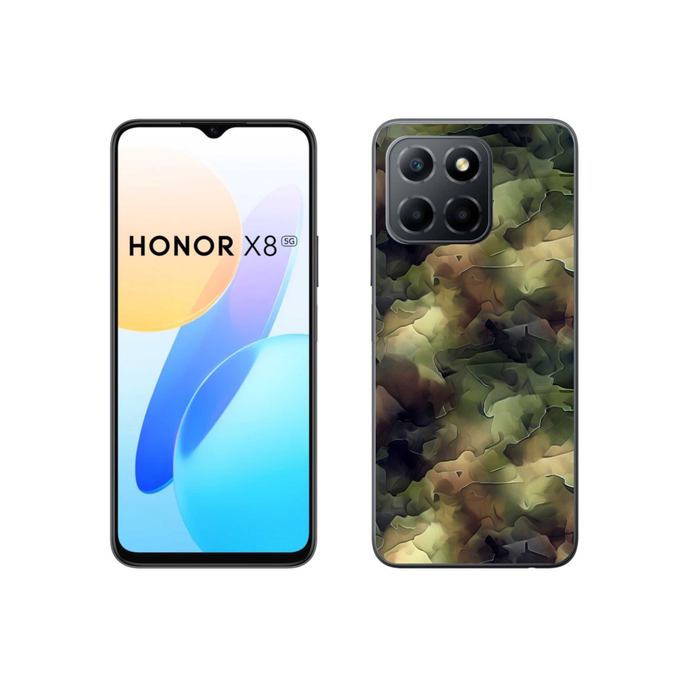 Gelový kryt mmCase na Honor X8 5G/70 Lite 5G - maskáčový vzor 10