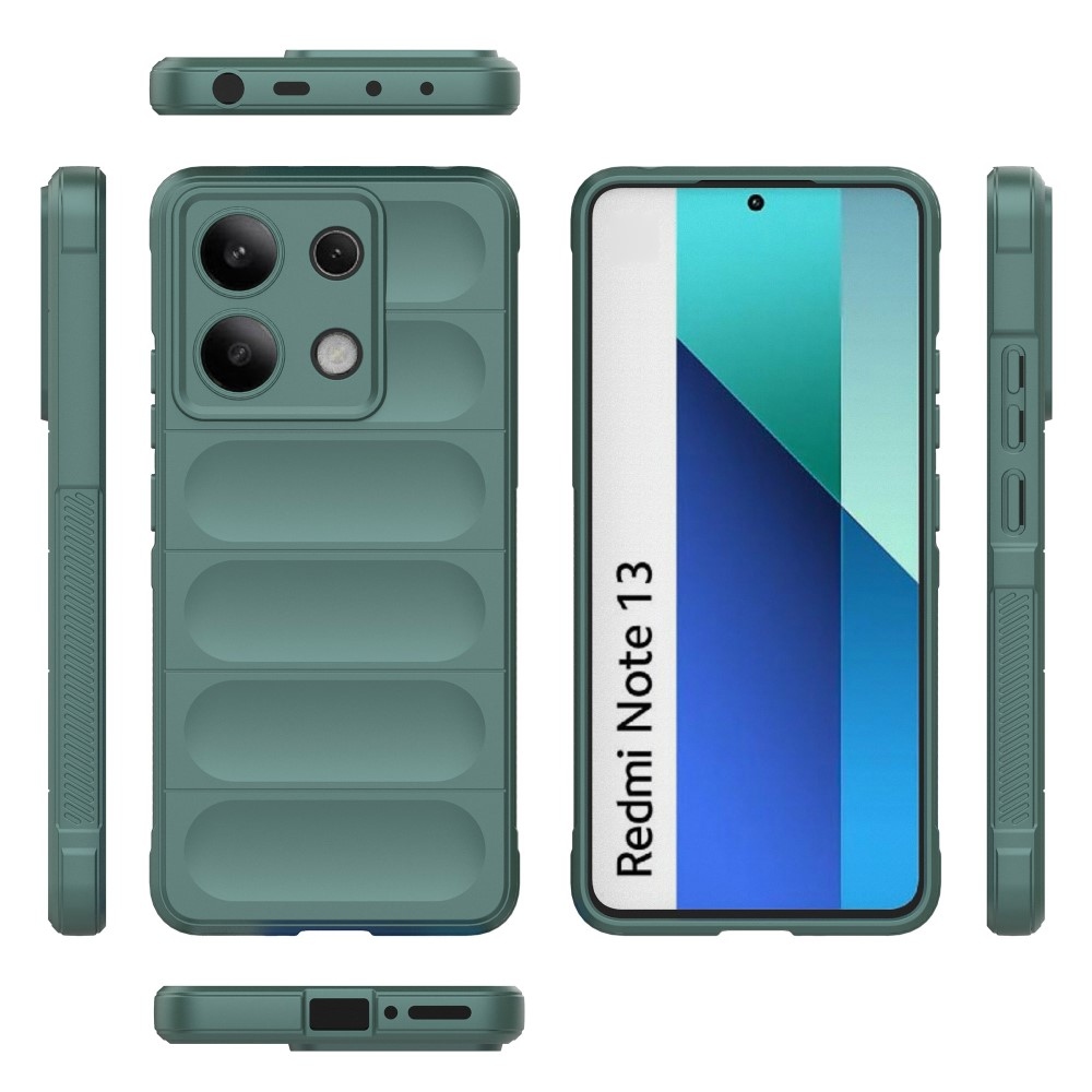 Rugg odolný gelový obal na Xiaomi Redmi Note 13 - zelený