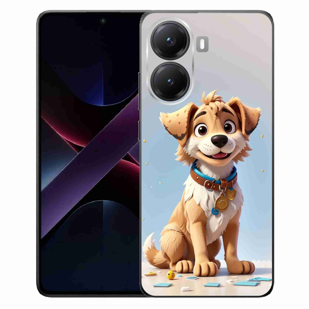 Gelový kryt mmCase na Xiaomi Poco X7 Pro 5G - kreslené štěně