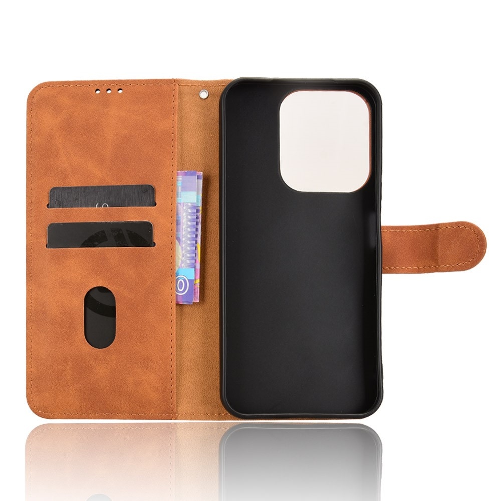 Feel knížkové pouzdro na Xiaomi Redmi 15C 4G/5G (173mm) - hnědé