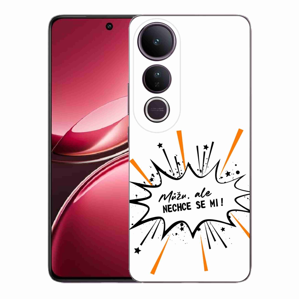Gelový kryt mmCase na Vivo V50 Lite 4G/5G - vtipný text 11 bílé pozadí