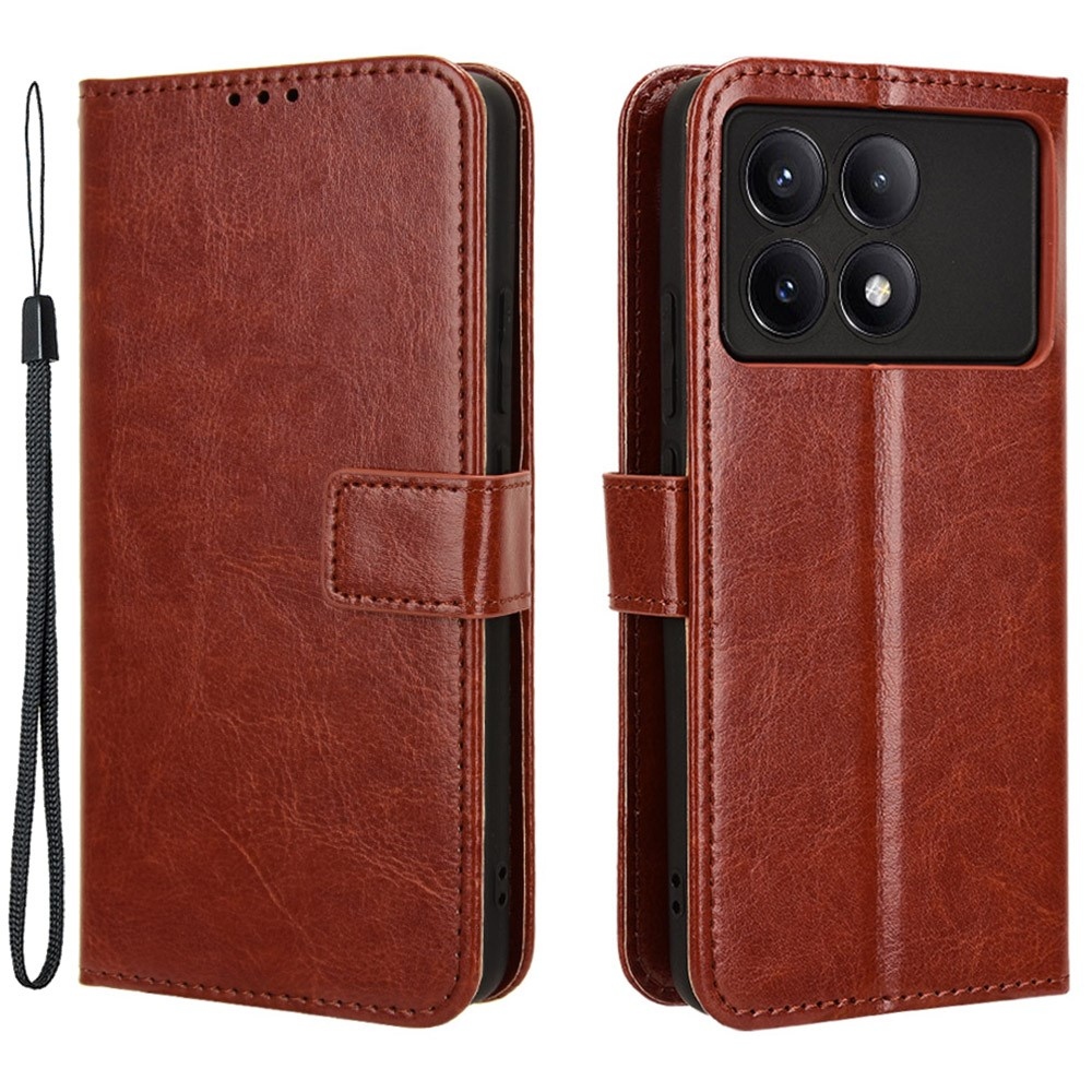 Wallet knížkové pouzdro na Xiaomi Poco X6 Pro 5G - hnědé