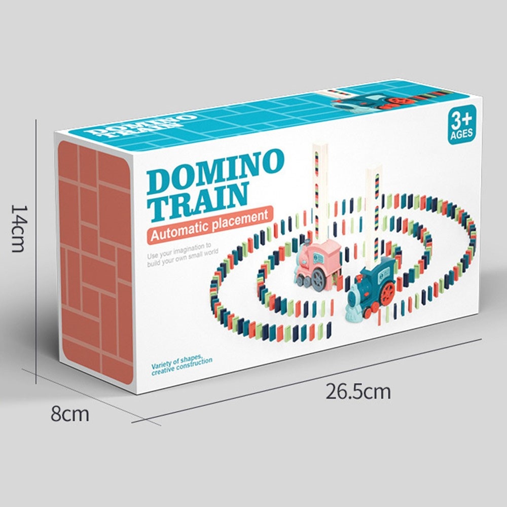 Elektrický vláček na domino 60 ks se světlem a zvukem