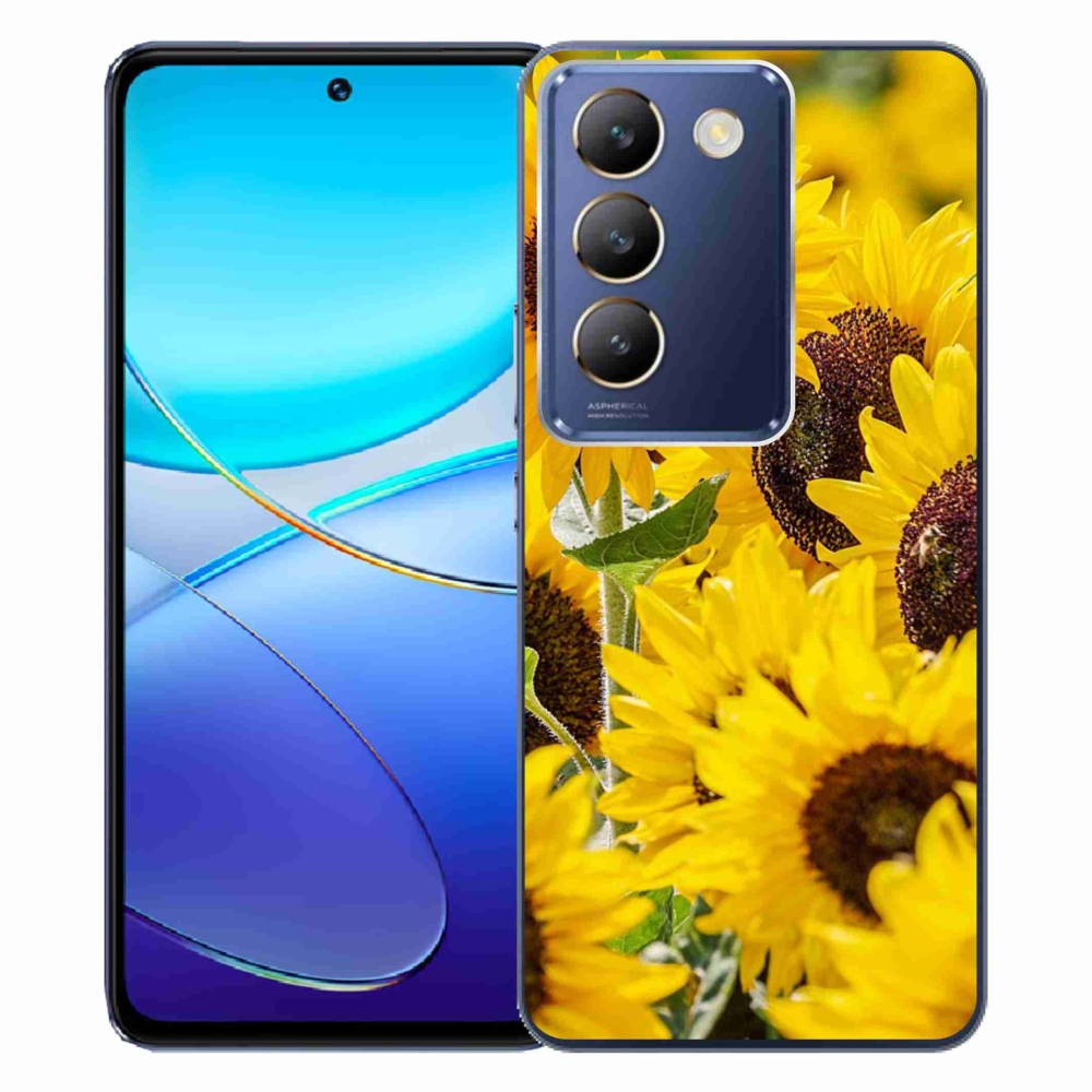 Gelový kryt mmCase na Vivo V40 SE 4G/5G - slunečnice