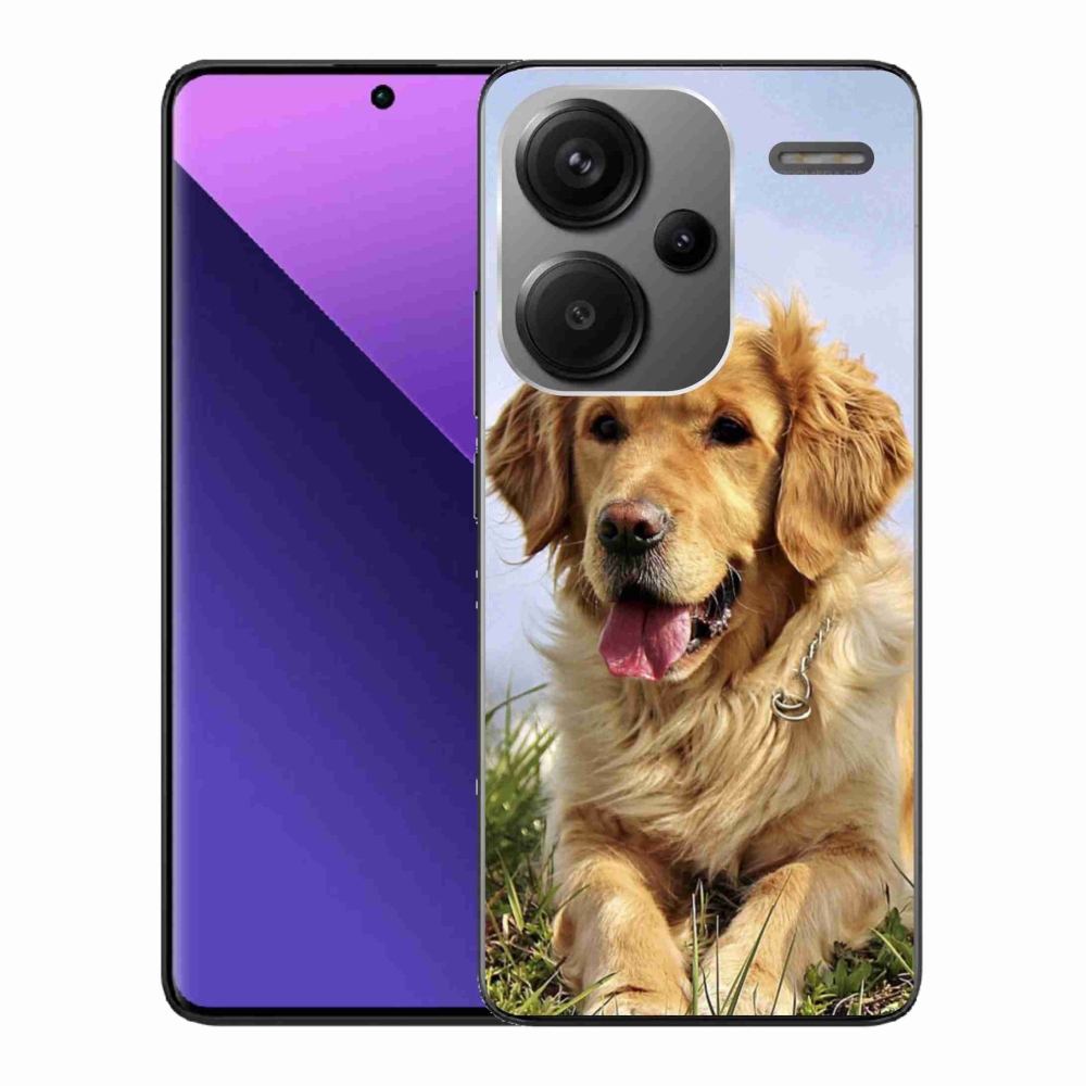 Gelový obal mmCase na Xiaomi Redmi Note 13 Pro+ 5G - zlatý retrívr