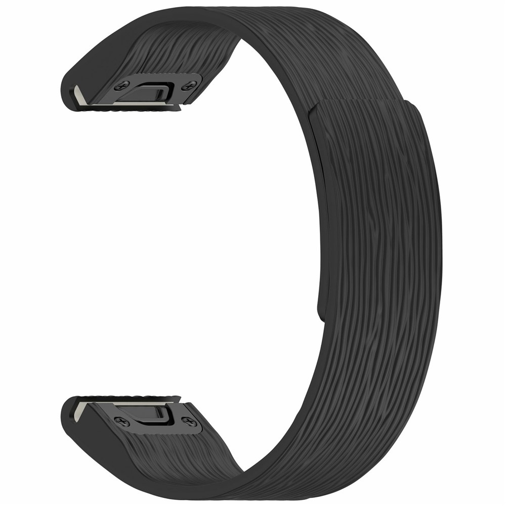 Pins silikonový řemínek na Garmin Fenix 8 Pro 47mm/Fenix 8 47mm - černý
