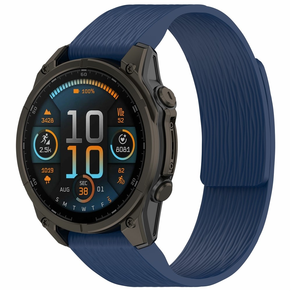 Pins silikonový řemínek na Garmin Fenix 8 Pro 47mm/Fenix 8 47mm - modrý
