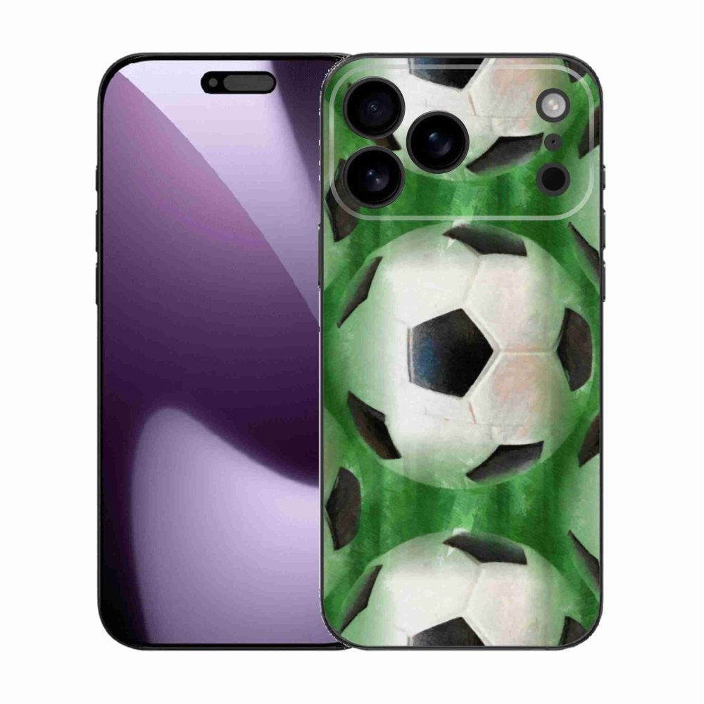 Gelový kryt mmCase na iPhone 17 Pro Max - fotbalový míč