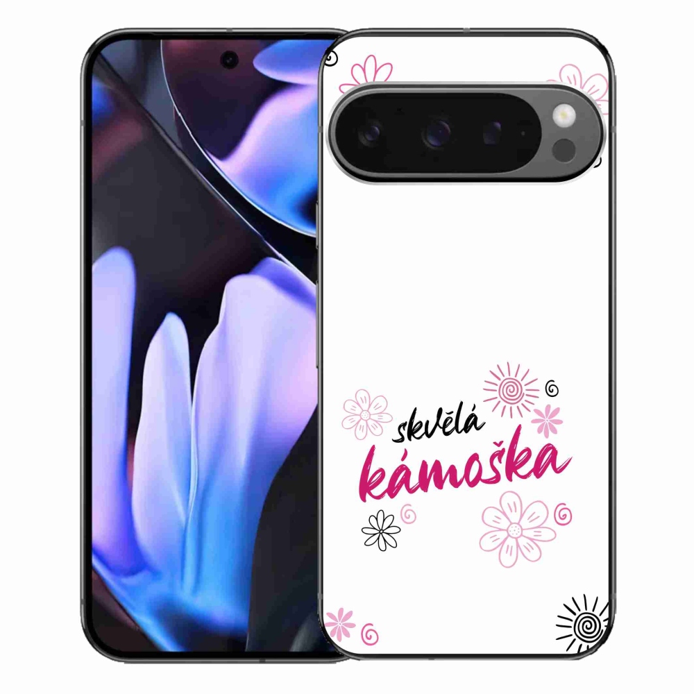 Gelový kryt mmCase na Google Pixel 9 Pro XL - skvělá kámoška bílé pozadí