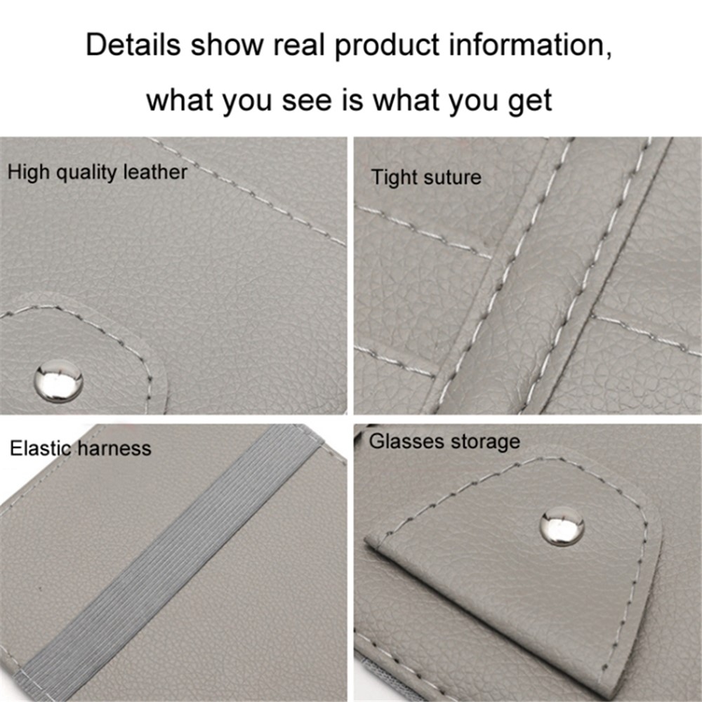 Elegantní úložný organizér na clonu automobilu - šedý