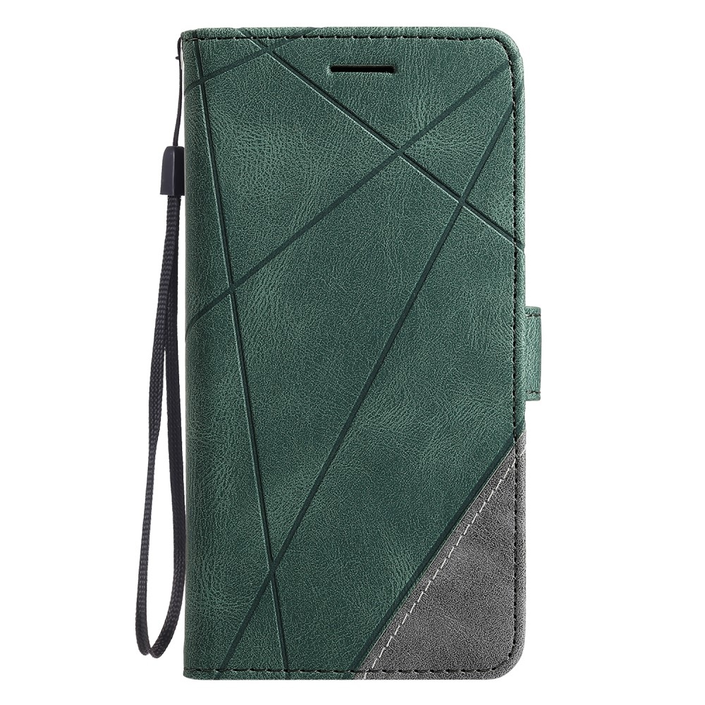 Lines knížkové pouzdro na Xiaomi Redmi Note 14 5G - zelené