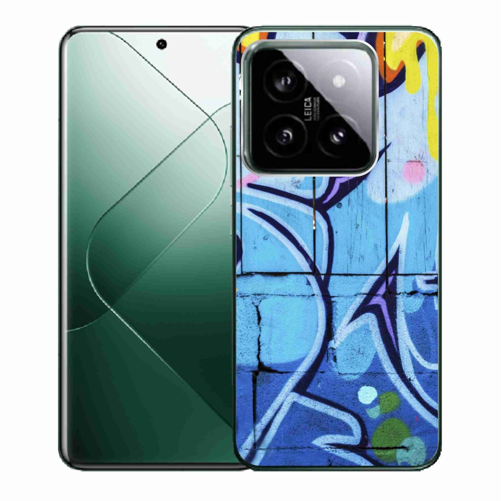 Gelový kryt mmCase na Xiaomi 14 - graffiti
