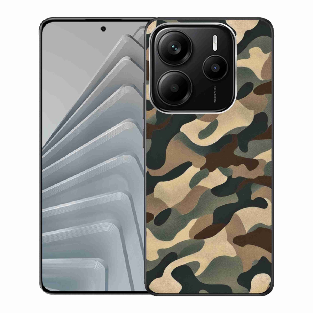 Gelový kryt mmCase na Xiaomi Redmi Note 14 5G - maskáčový vzor 11