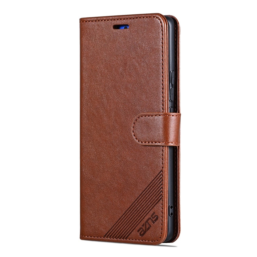 AZNS knížkové pouzdro na Xiaomi Redmi Note 14 Pro 5G/Poco X7 5G - hnědé