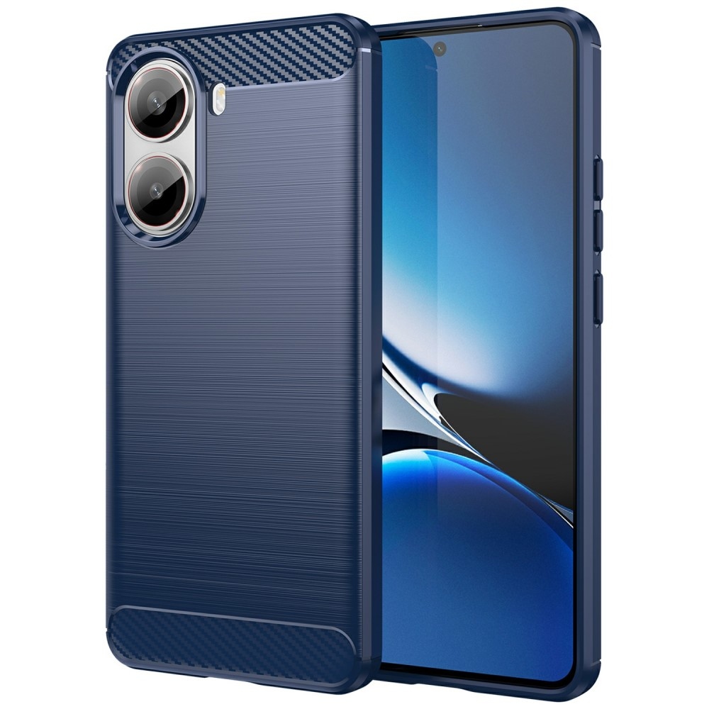 Carbon odolný gelový obal na Xiaomi Poco X7 Pro 5G - modrý