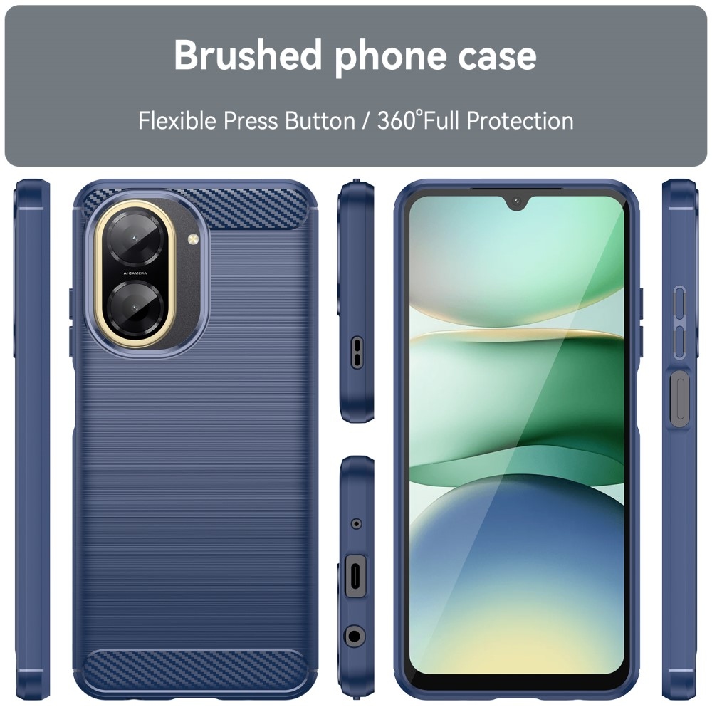 Carbon odolný gelový obal na Xiaomi Redmi A5 (173.45x79.35x8.45mm) - modrý