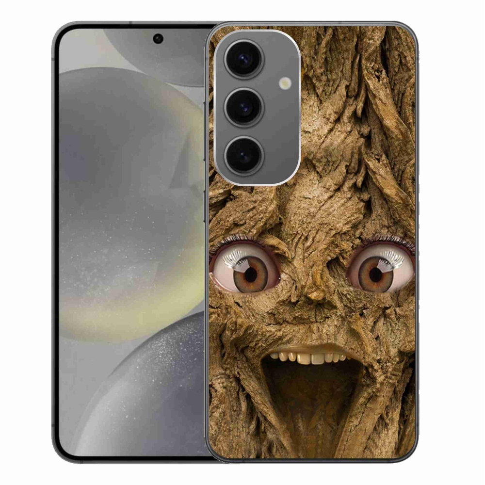 Gelový kryt mmCase na Samsung Galaxy S24+ - veselý strom s očima