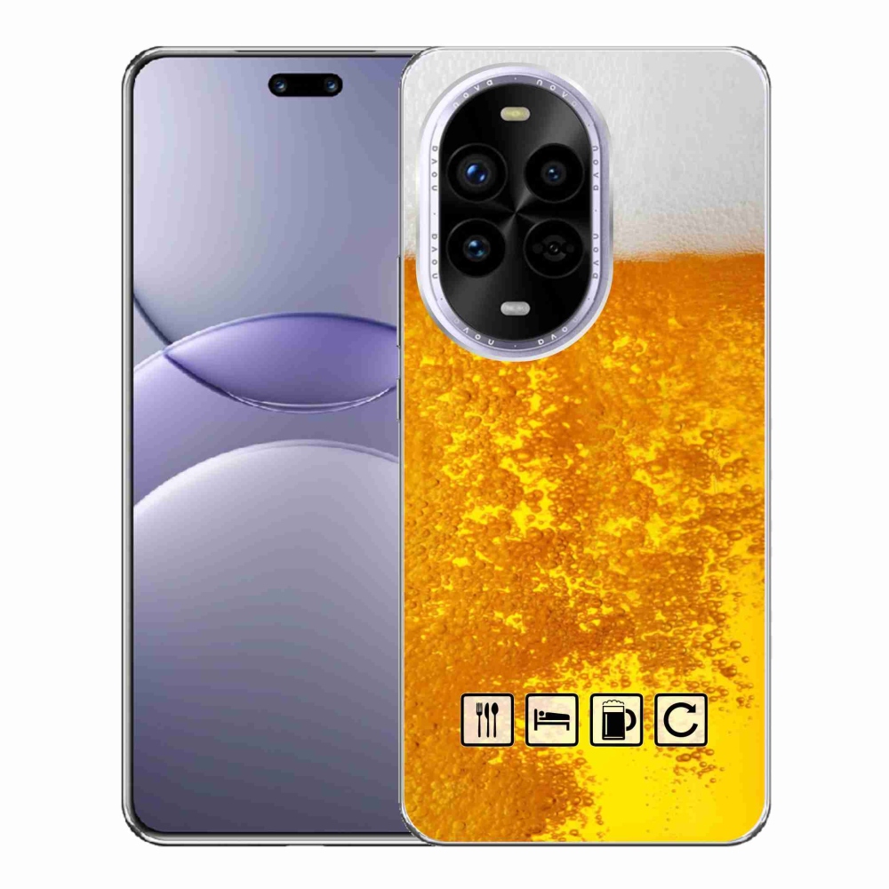 Gelový kryt mmCase na Huawei Nova 13 Pro 5G - pivní motiv 3