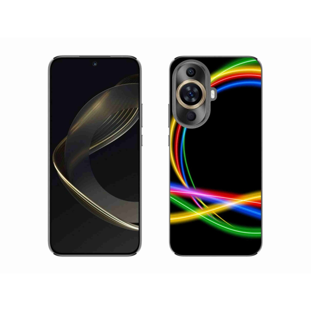 Gelový obal mmCase na Huawei Nova 11 - neonové kruhy