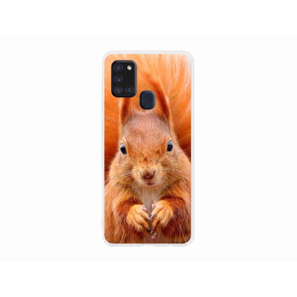 Gelový kryt mmCase na Samsung Galaxy A21s - veverka