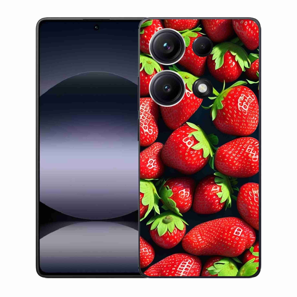 Gelový kryt mmCase na Xiaomi Redmi Note 14S - jahody