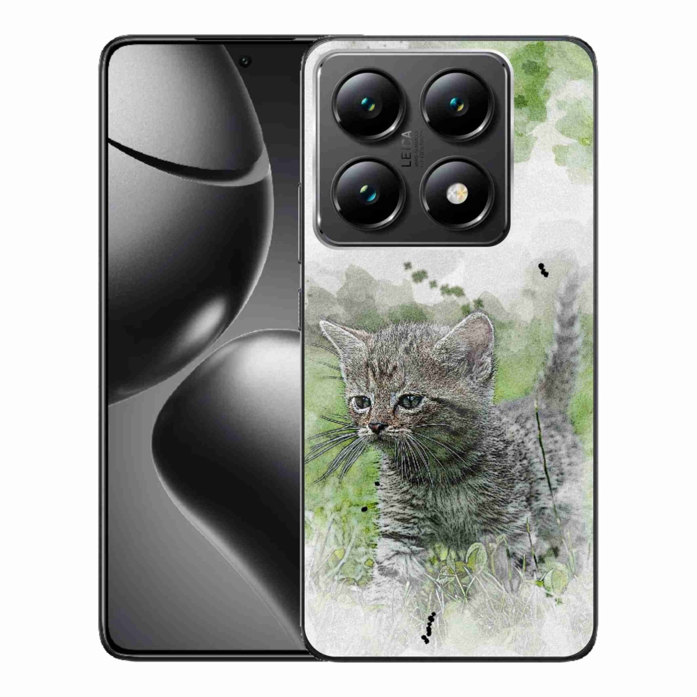 Gelový kryt mmCase na Xiaomi 14T Pro - roztomilé kotě 1