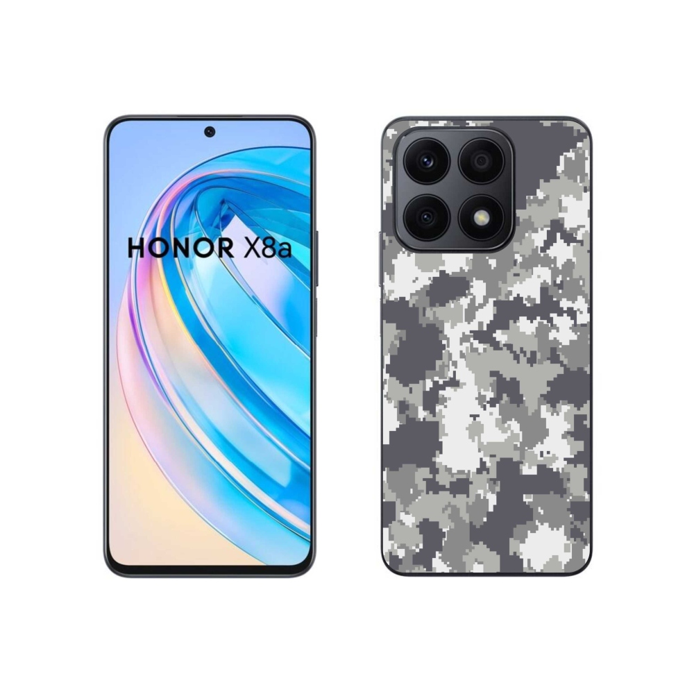 Gelový kryt mmCase na Honor X8a - maskáčový vzor 2
