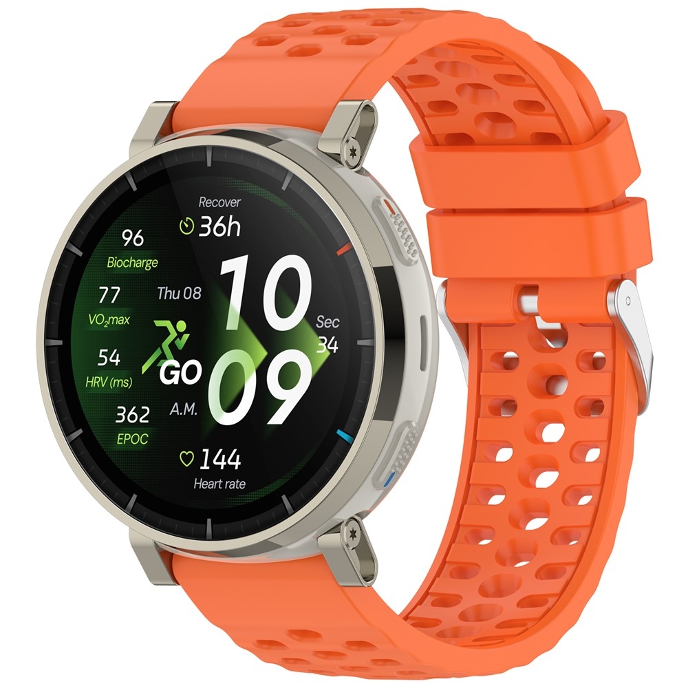 Place silikonový řemínek na Amazfit Active 3 Premium/Active 2 - oranžový