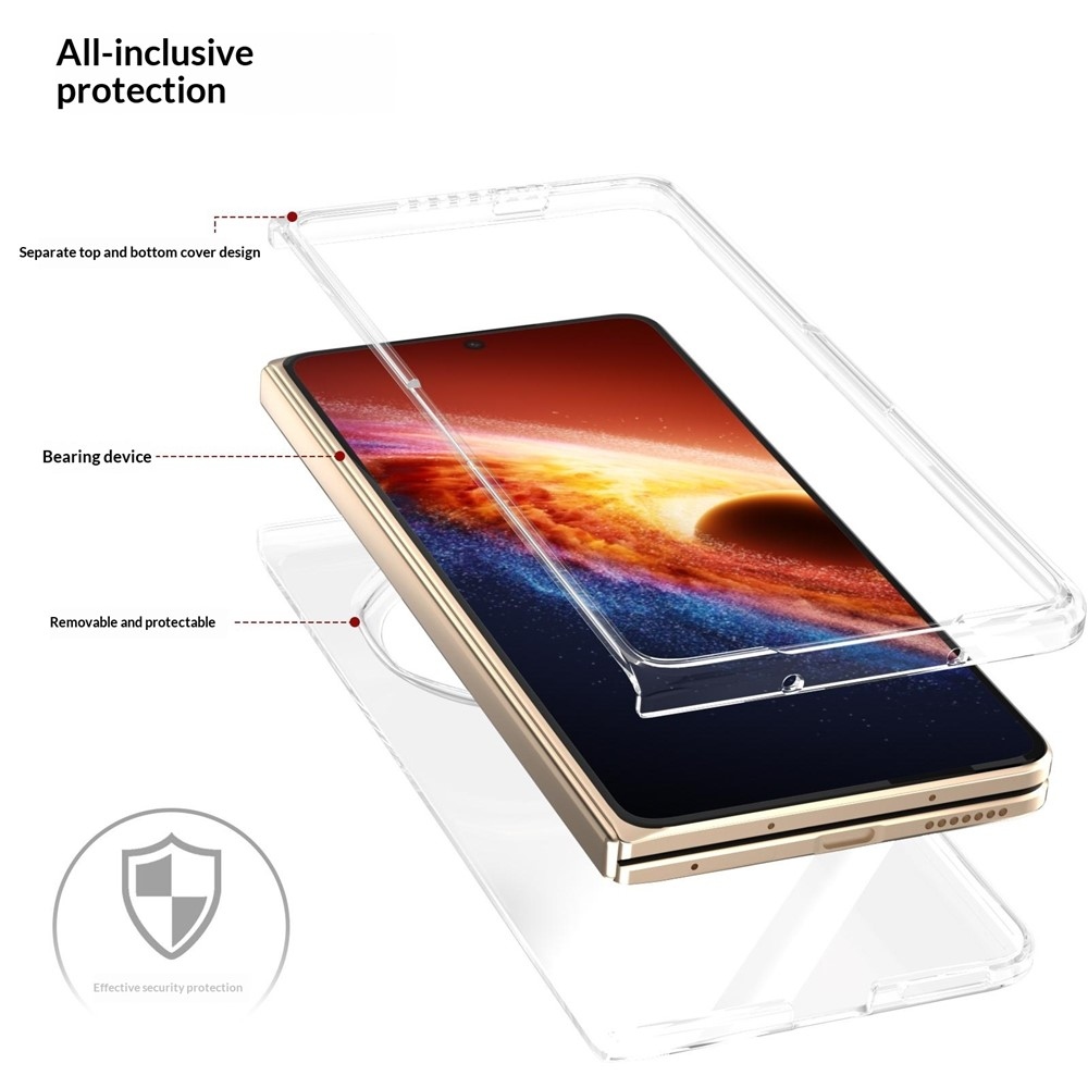 Plastový kryt na mobil Honor Magic V6 - průhledný