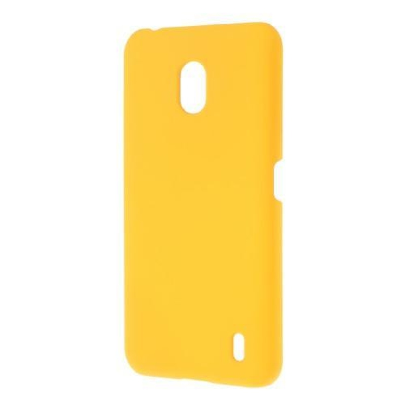 Plastový pogumovaný obal na mobil Nokia 2.2 - žlutý