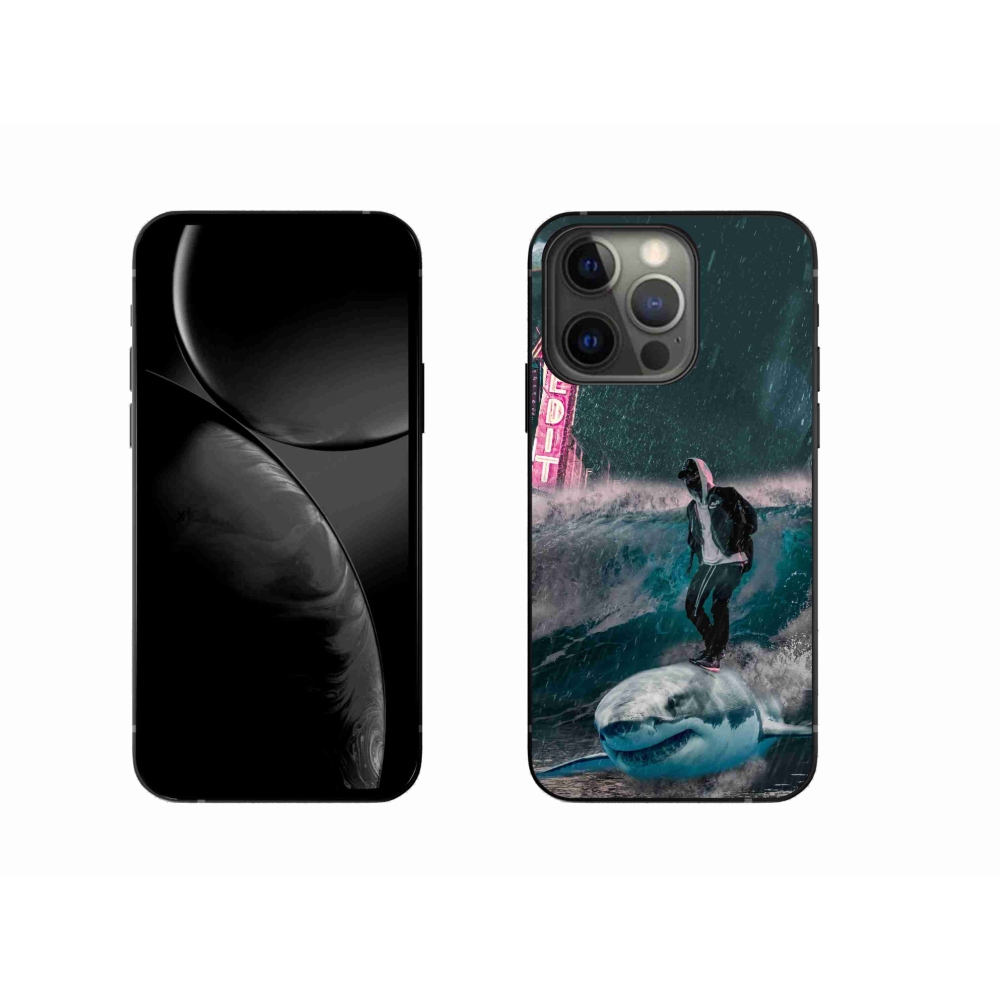 Gelový kryt mmCase na iPhone 13 Pro - žralok